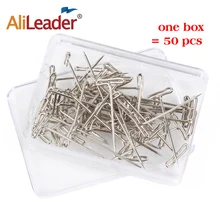 50 шт./упак. T-булавки для изготовления ювелирных изделий парик Нержавеющая сталь Pining блокировать трикотажное полотно или крючком проектов 1,5 дюймов T булавки для блокировки кружева