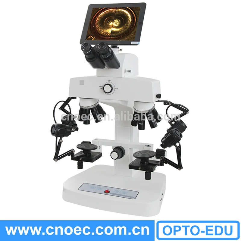 OPTO-EDU микроскоп сравнения 2x ~ 240x6 отверстий 9 7 ''ЖК-дисплей цифровой судебно