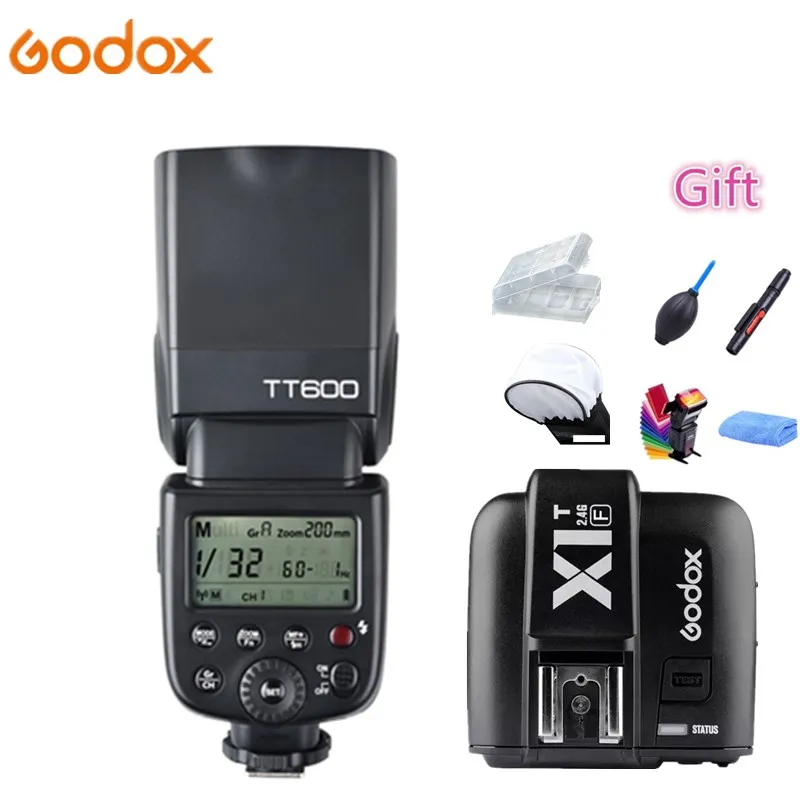 

Godox TT600 2.4G Wireless X System GN60 HSS 1/8000s Camera Flash Speedlite + X1T-F Transmitter For Fujifilm Fuji X-M1 X-A3 X-E2