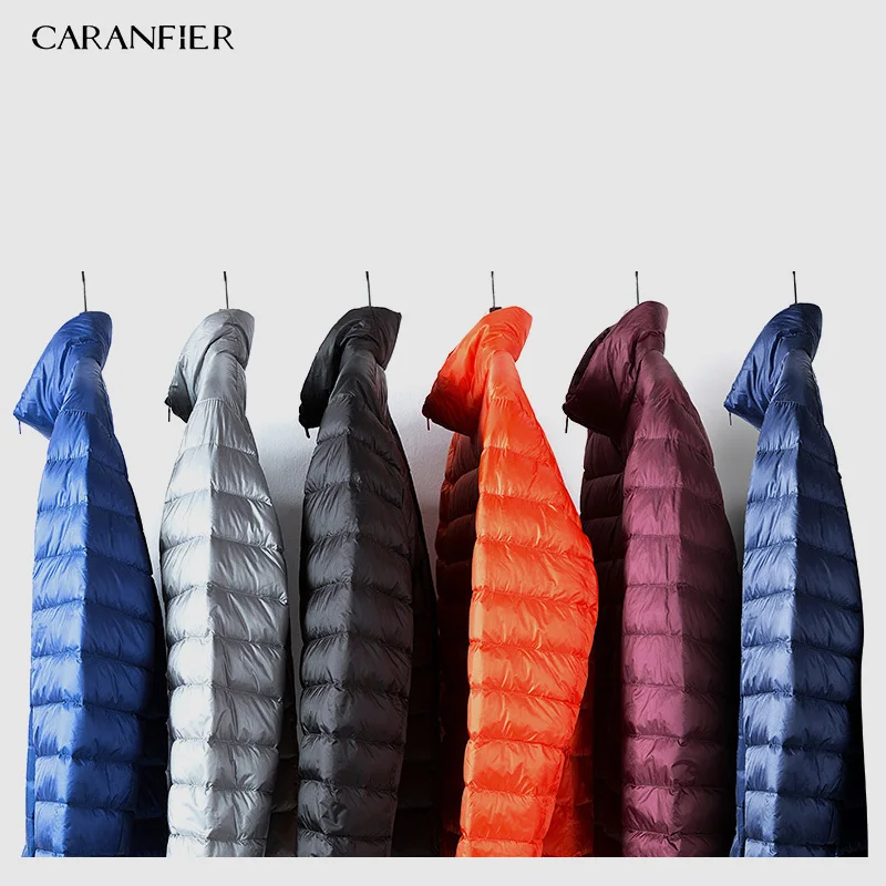 Мужское хлопковое пальто CARANFIER 6 шт. зимняя куртка с толстым воротником