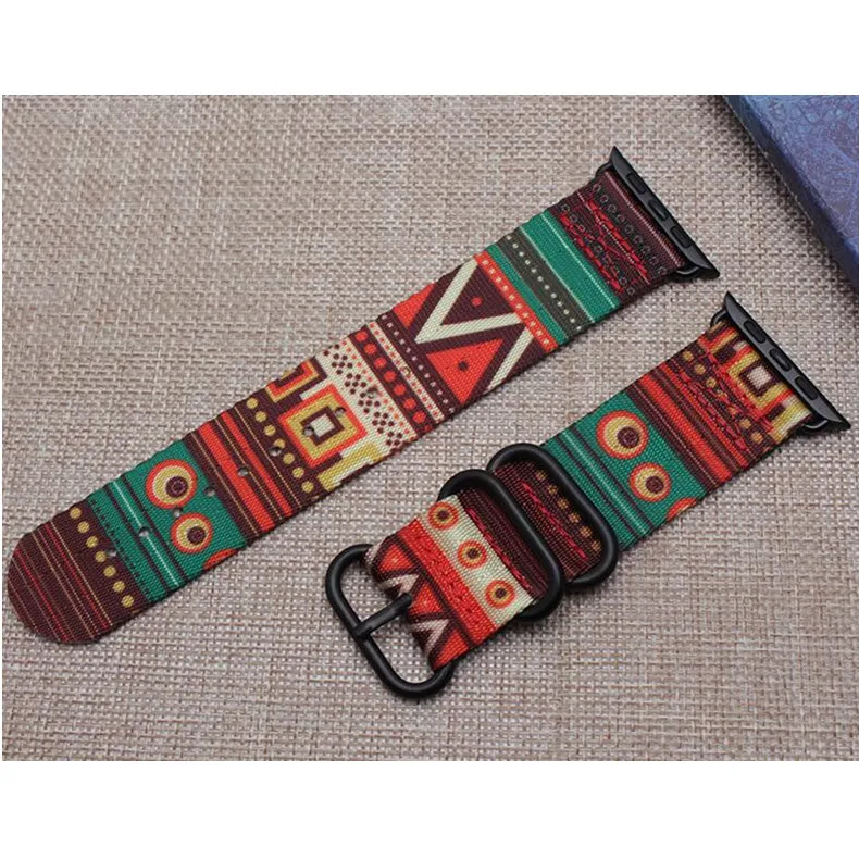 Ремешок Nato для apple watch band apple watch 4 3 iwatch band 42 мм 38 мм 44 мм 40 мм pulseira correa браслет Камуфляжный ремешок для часов