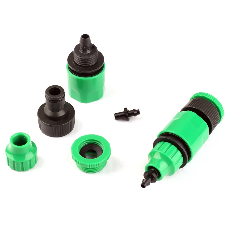 Шланг быстросъемный 1/2 дюйма 8/11 или 4/7 мм 2 комплекта|hose quick coupling|garden connectordrip connector |