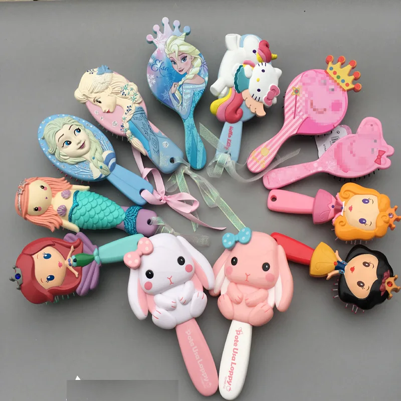 

Girl Cute Stereo Cartoon Princess Comb Children Comb Safety Comb