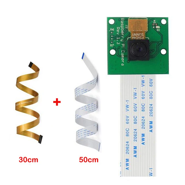 

Camera Cable for Raspberry Pi Camera Module 5MP 1080p with 30cm Pi Zero Camera Ribbon Cable and 50 cm Pi 3 For Raspberry Pi B+ 2