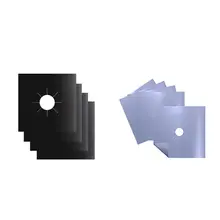 4 шт. многоразовая алюминиевая фольга газовая крышка горелки протектор лайнер защитный коврик защита от травм