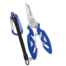 DONQL многофункциональные рыболовные плоскогубцы, леска, резак, ножницы для удаления крючков, рыболовные зажимы, аксессуары, инструменты с ремнями, пружинная веревка