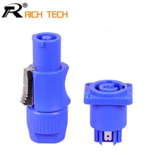 10 комплектов мужской и женский PowerCON тип A NAC3FCA+ NAC3MPA-1 шасси вилка панель адаптер 3 Pin Powercon разъем динамика