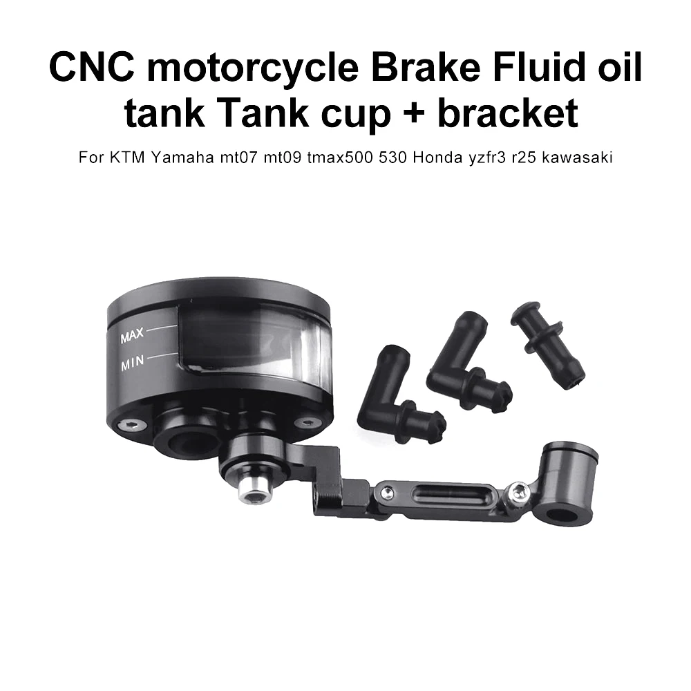 

Universal CNC Motorcycle Brake Clutch Tank Cylinder Fluid Oil Reservoir Cup For Honda Yamaha Suzuki Kawasaki