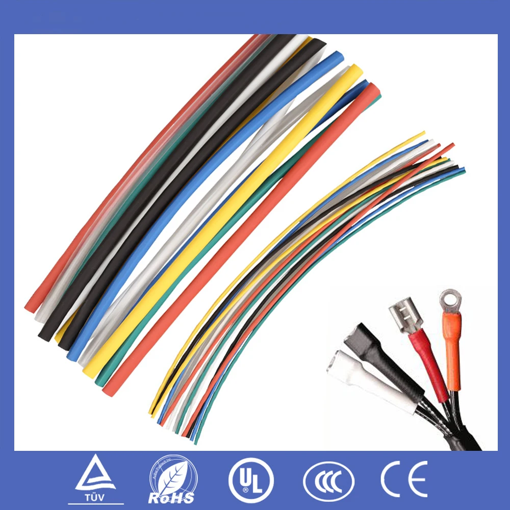 70pcs Polyolefin Heat Shrink Tubing Tube Car Wire Wrap Sleeving Cable