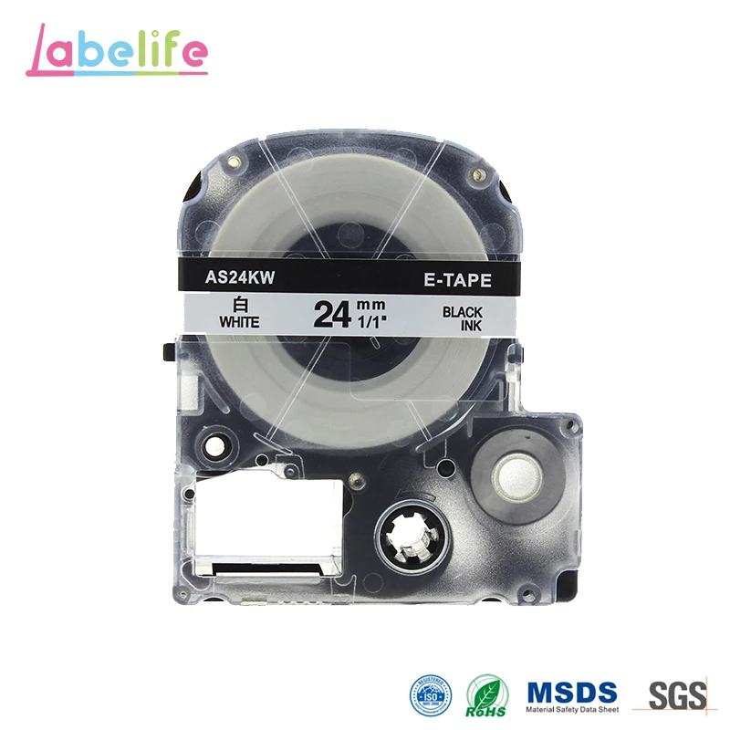 SS24K Label Maker Tape 24mm Cartridge Refills For Epson LabelWorks