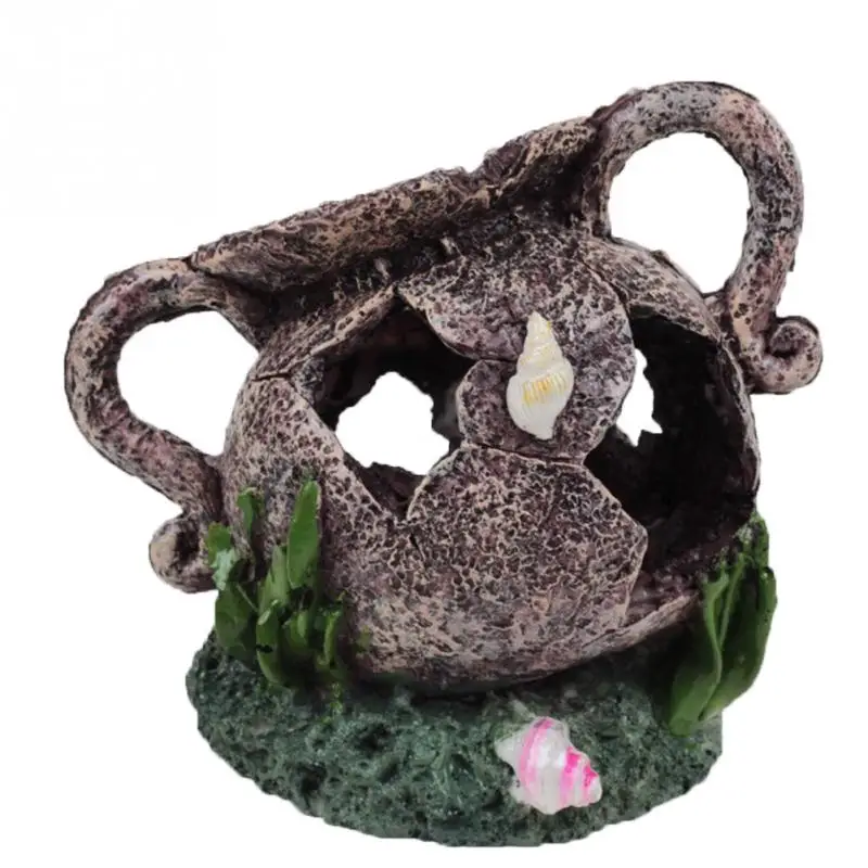 Vintage Aquarium Landscaping Barrel Fish Tank Decoration Moss Tree