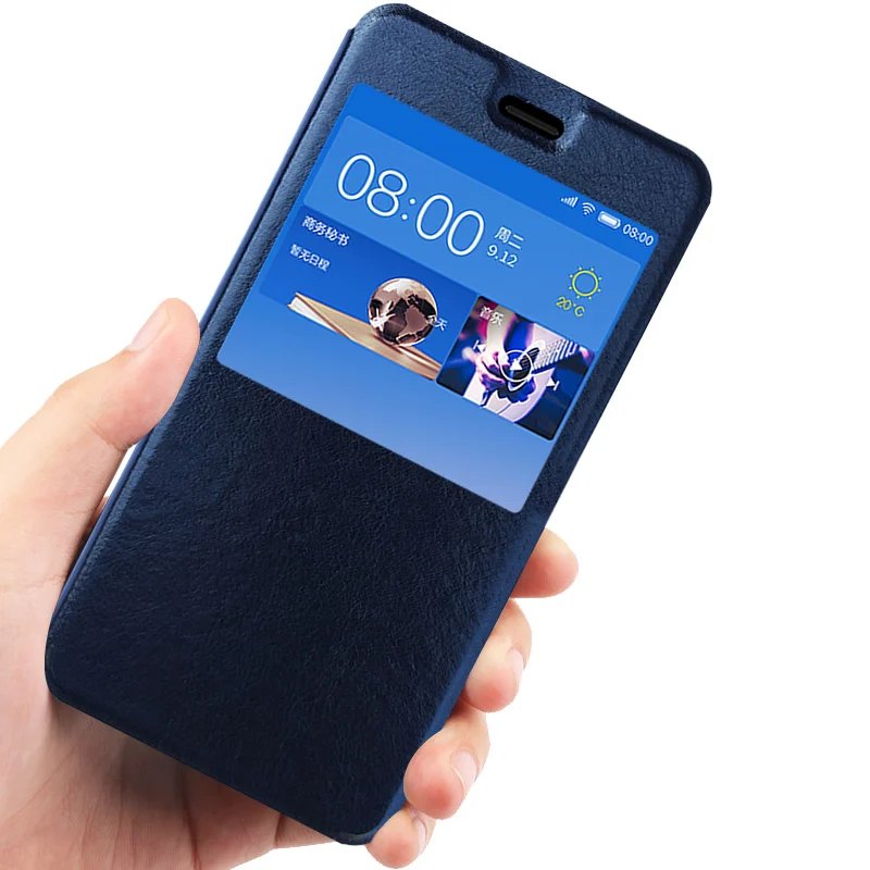 Чехол для Xiaomi Mi A2 чехол с откидной крышкой Lite из искусственной кожи окошком xiaomi