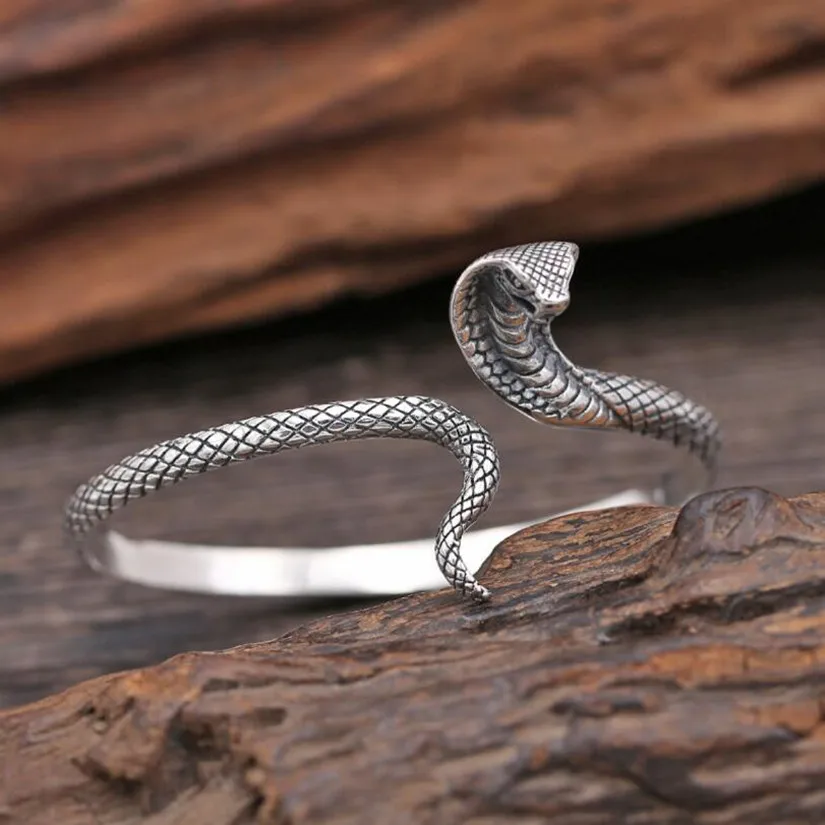 Женский винтажный браслет с коброй серебро 100% пробы|indian jewelry|bangles indianindian bangle jewelry |