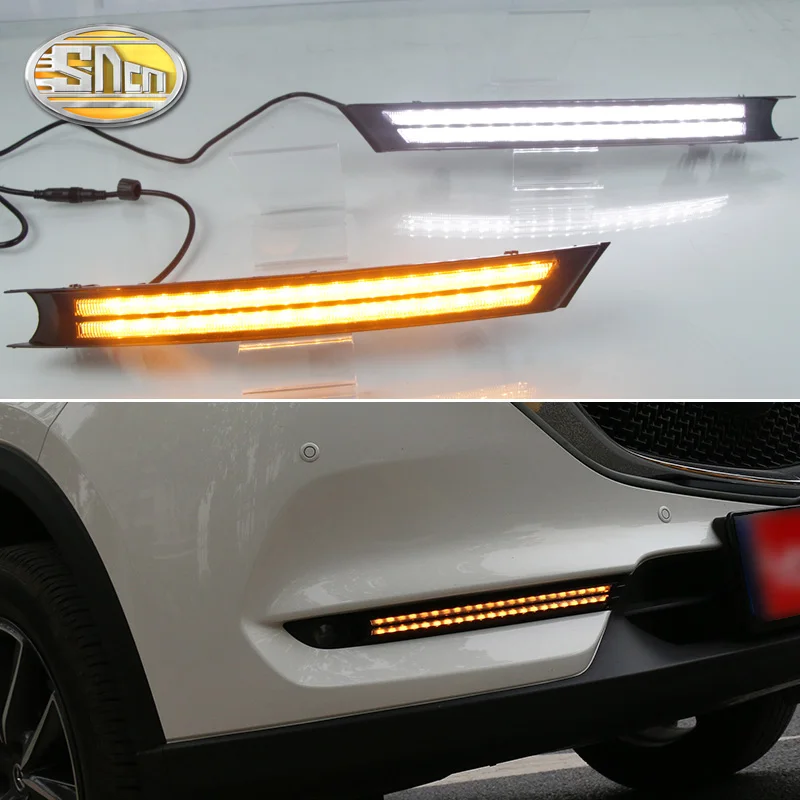 SNCN 2PCS LED Daytime Running Light For Mazda CX 5 CX5 2017 2018