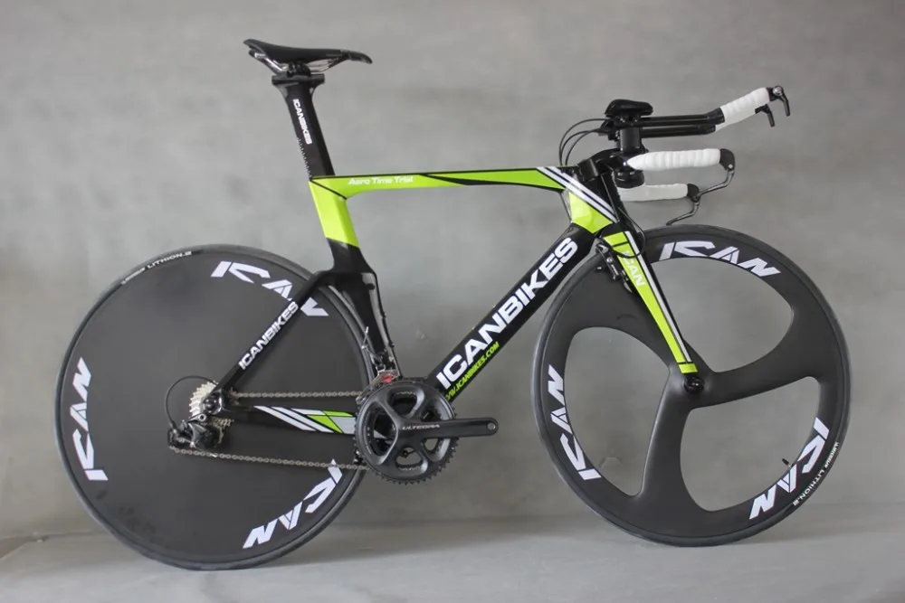 Excellent maglie ican hidden cable carbon time trail bike completed bicicleta TT bicycle 9.11kg ULTEGRA 3 Spoke wheels +disc wheels 15 Excellent maglie ican hidden cable carbon time trail bike completed bicicleta TT bicycle 9.11kg ULTEGRA 3 Spoke wheels +disc wheels 15