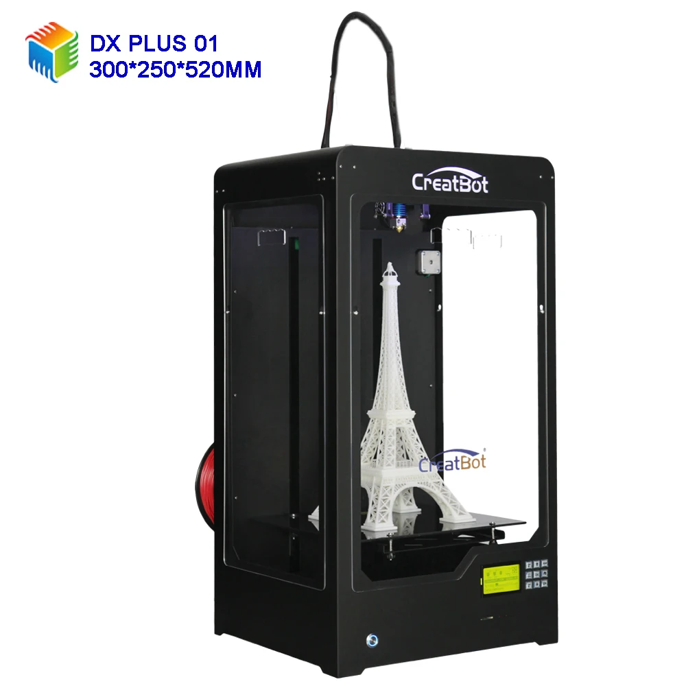 DX Plus 300*250*520 mm 3d printer dual head  high quality creatbot China large format kickstarter project industrial printing