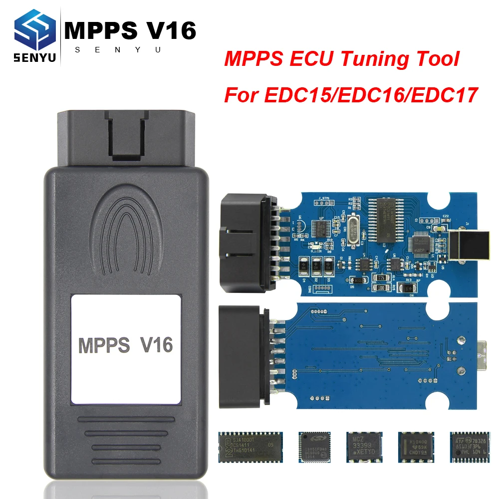 

MPPS V16 V13 Professional ECU Tuning Tool V16.1.02 / V13.02 For EDC15/EDC16/EDC17 Inkl CHECKSUM Write Memory OBD2 ECU Flash Tool
