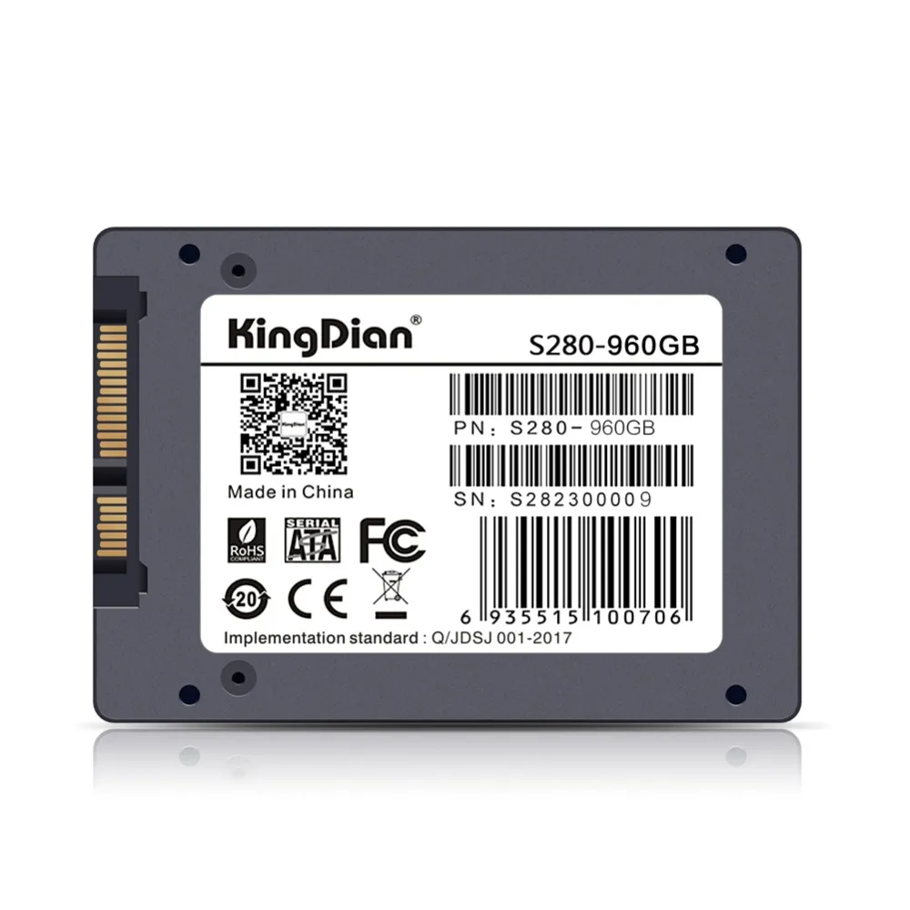 KingDian SSD 1 ТБ товар скорость передачи данных до 560/520 МБ/с. SATA 3 2,5 дюйма Внутренний твердотельный накопитель для ноутбука, настольного компьютера