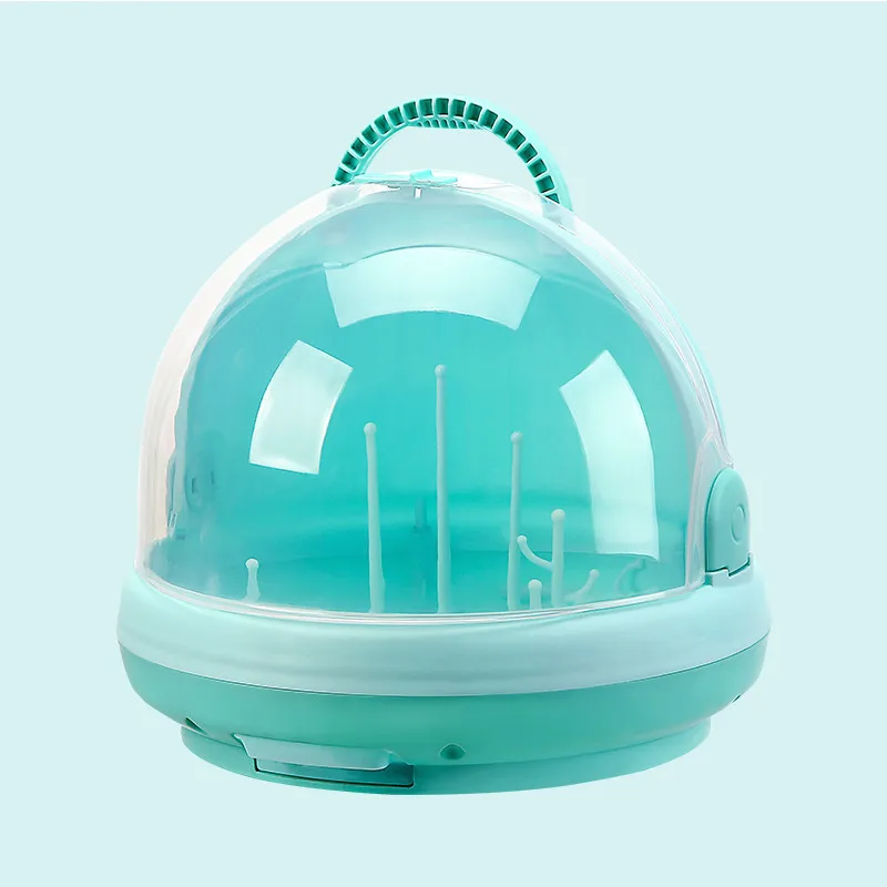

New Baby Bottle Dry Rack Hand-held Bottle Receiving Box with Cover Baby Bottle Drain Racks Cleaning Drying Rack Baby Tableware