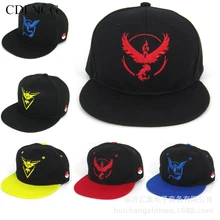 CDFNCG Лето Snapback поп вышивка Покемон Go Snapback хип хоп Хлопок Уличная бейсболка шляпа от солнца папа для мужчин и женщин