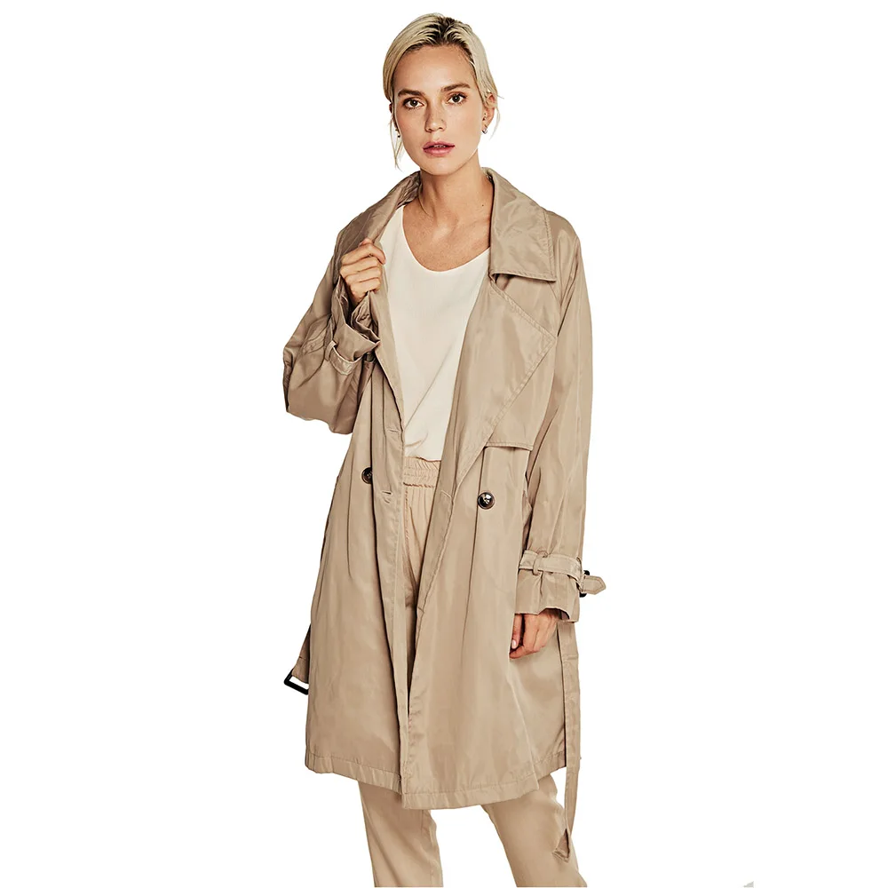 Vers Solide Boutonnage Manches Manteau Casual Double Outwear Bas Classique À Green Tournent Kenancy light Ceinturé Le Femmes Khaki Black vent Trench Pleine Boutons army Coupe xX0n7pTfF