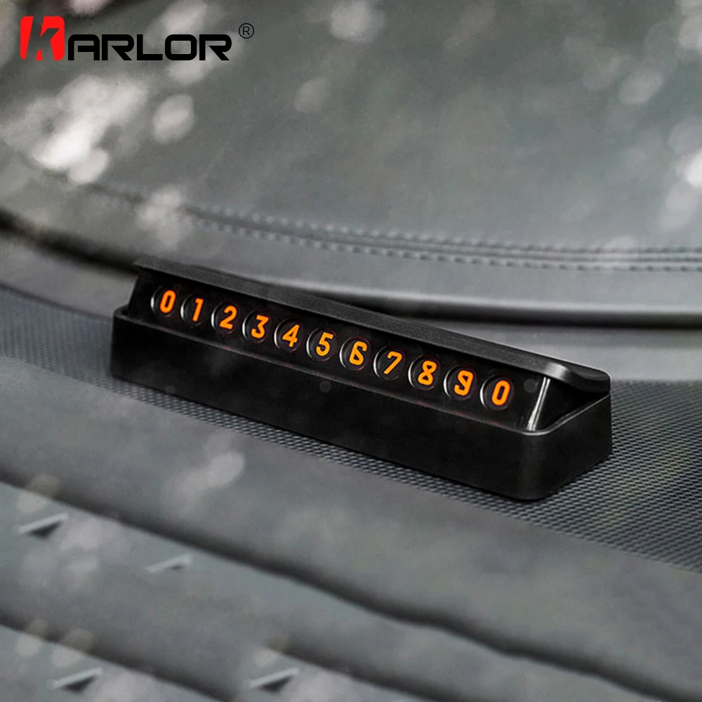 

Universal Car Parking Card Stop Sign Telephone Number Card Plate Drawer Style Hidden Magnetic Temporary Car Styling Accessories