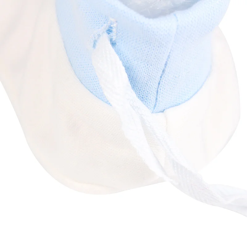 Newborn Anti Scratch Gloves Organic Cotton Soft Baby Gloves Socks Sets Cartoon Bear Monkey Boys Girls Pack Mittens Socks Suits (2)