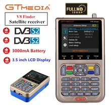 Freesat V8 прибор обнаружения HD DVB-S2 1080P цифровой спутниковый искатель высокой четкости Sat Finder DVB S2 спутниковый измеритель Satfinder GTMEDIA V
