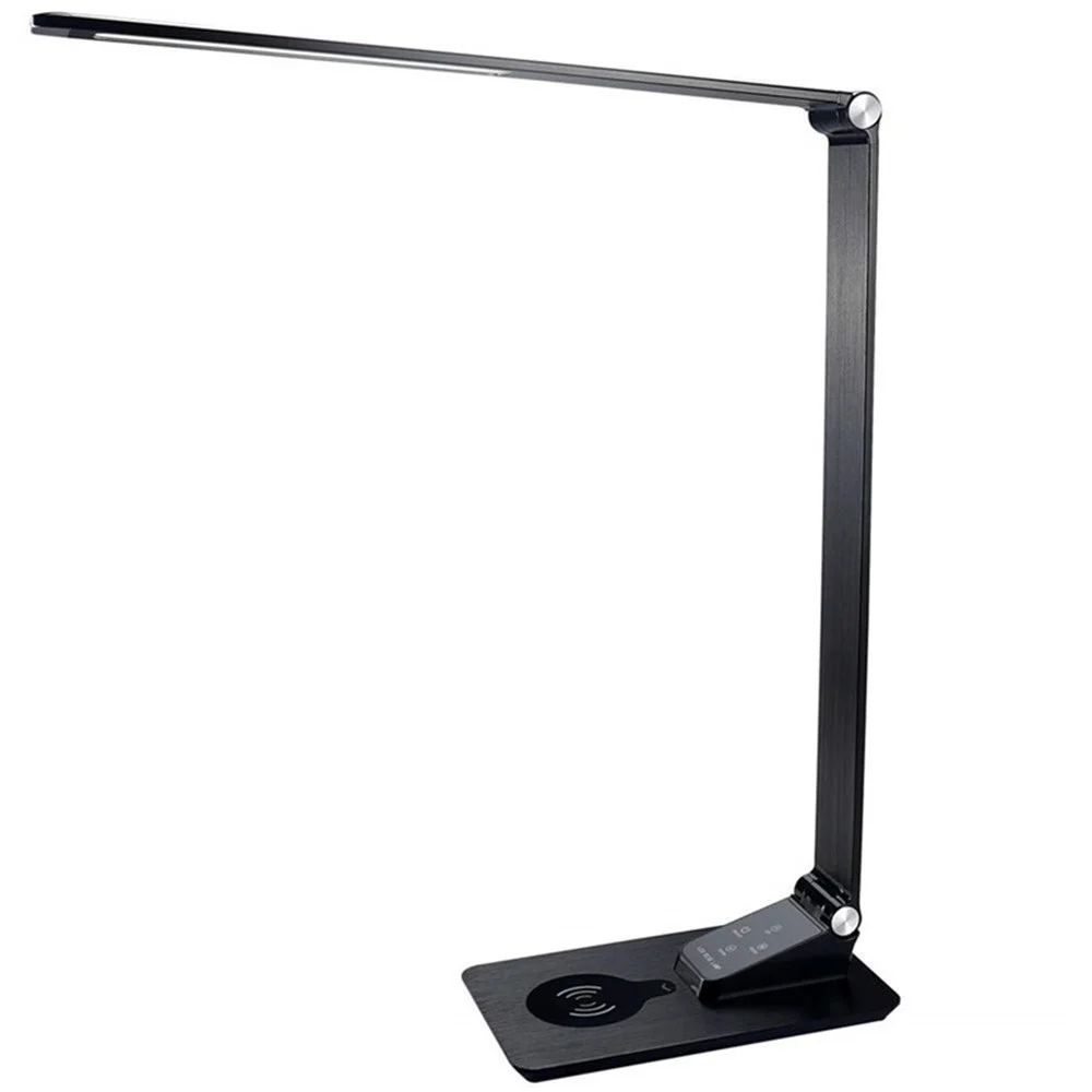 #^Special Price Desk Lamp with Wireless Charger,USB Charging,5 Brightness 3 Color,Adjustable Table Lamp for Office,Bedroom or Dorm,Black,7W #^Special Price Desk Lamp with Wireless Charger,USB Charging,5 Brightness 3 Color,Adjustable Table Lamp for Office,Bedroom or Dorm,Black,7W