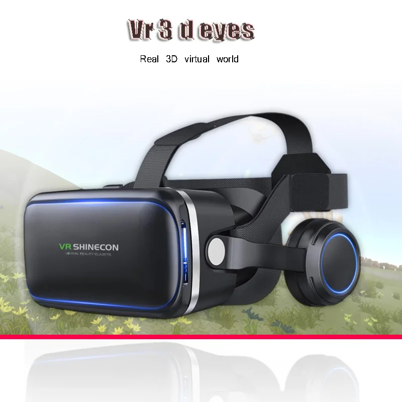 3 D VR Очки виртуальной реальности гарнитура для 4 6 дюймов мобильный телефон + умный