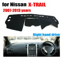 FUWAYDA Car dashboard cover mat for Nissan X-TRAIL 2007-2013 Right hand drive dashmat pad dash covers auto dashboard stickers