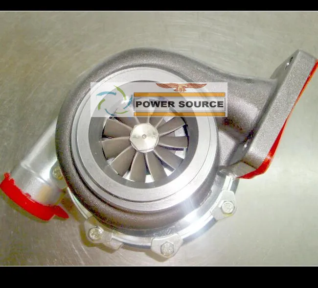 Turbo Turbine oil cooled Turbocharger T76 T4 Turbine AR .68 Comp AR 0.80 800HP-900HP Turbo charger - (5)