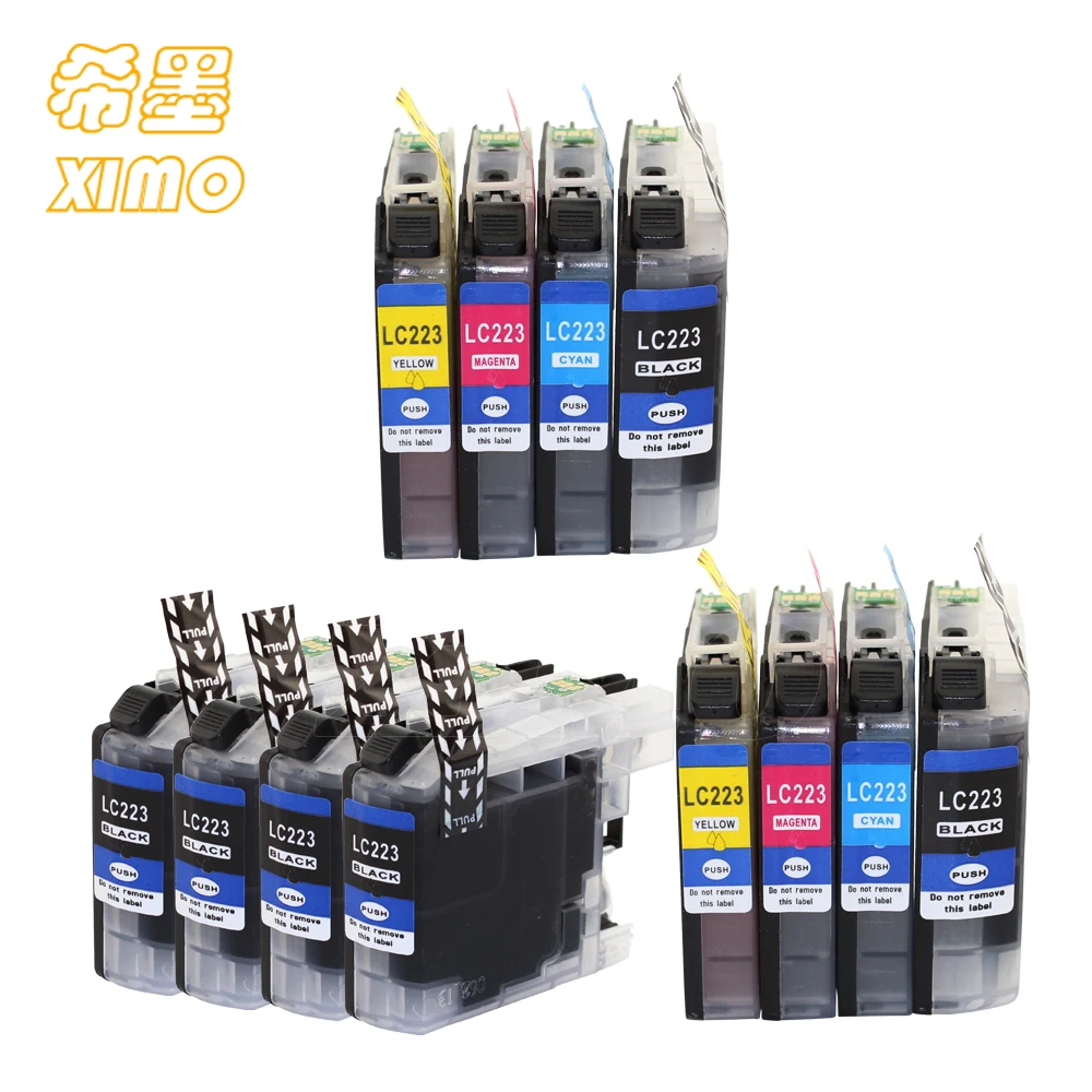 Ximo 12pack Replacement Ink Cartridge Lc223 Lc221 Bk C M Y For Mfc ...