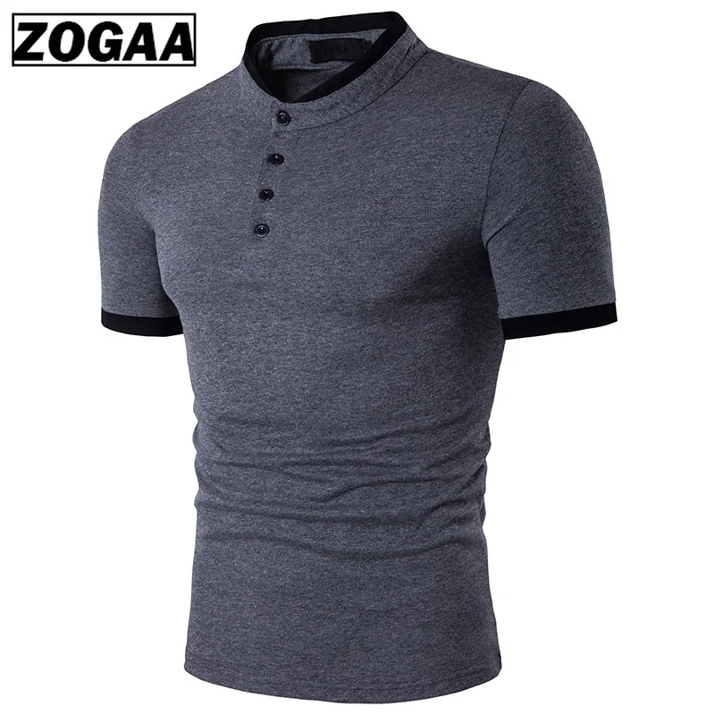 

ZOGAA Polo Men's Shirt Cotton Short Sleeve Shirt Casual Shirts Summer Breathable Solid Male Polo Shirt Plus Size mens clothing