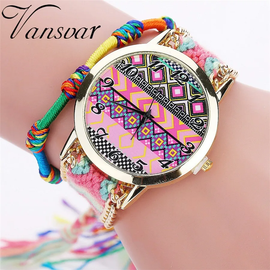 Buy Vintage Women Handmade Braided Rope Wrist Watches