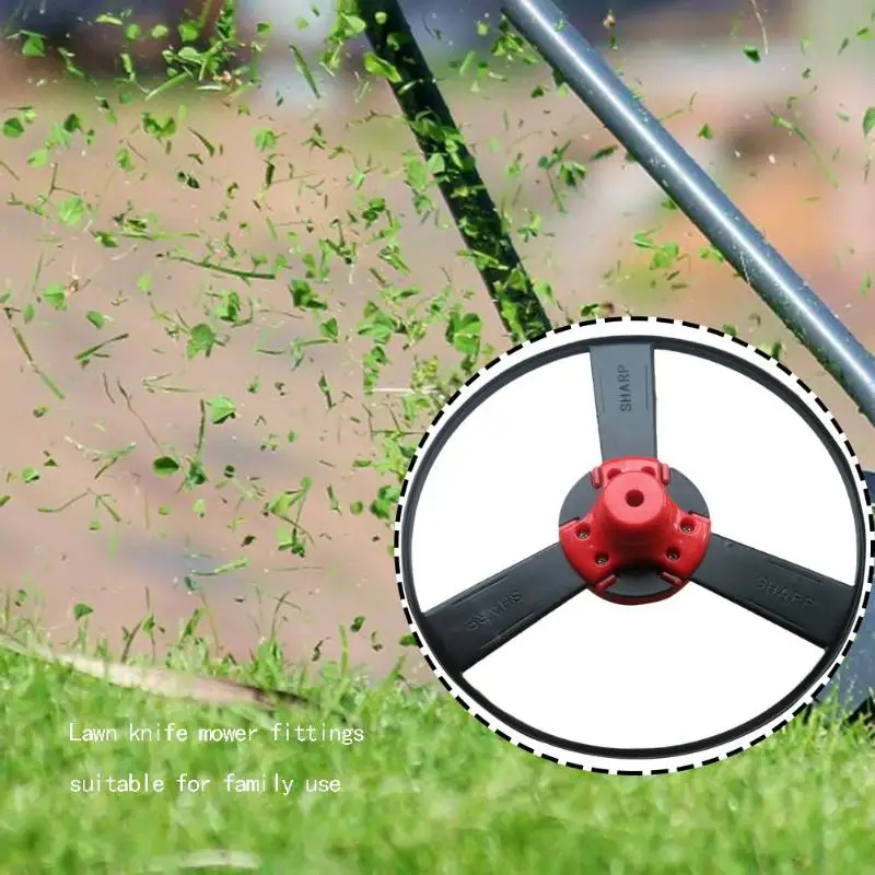 Lawn Grass Trimmer Head Solid Steel No String Head Gas Trimmer Outdoor Garden Grass Cutter Accessories
