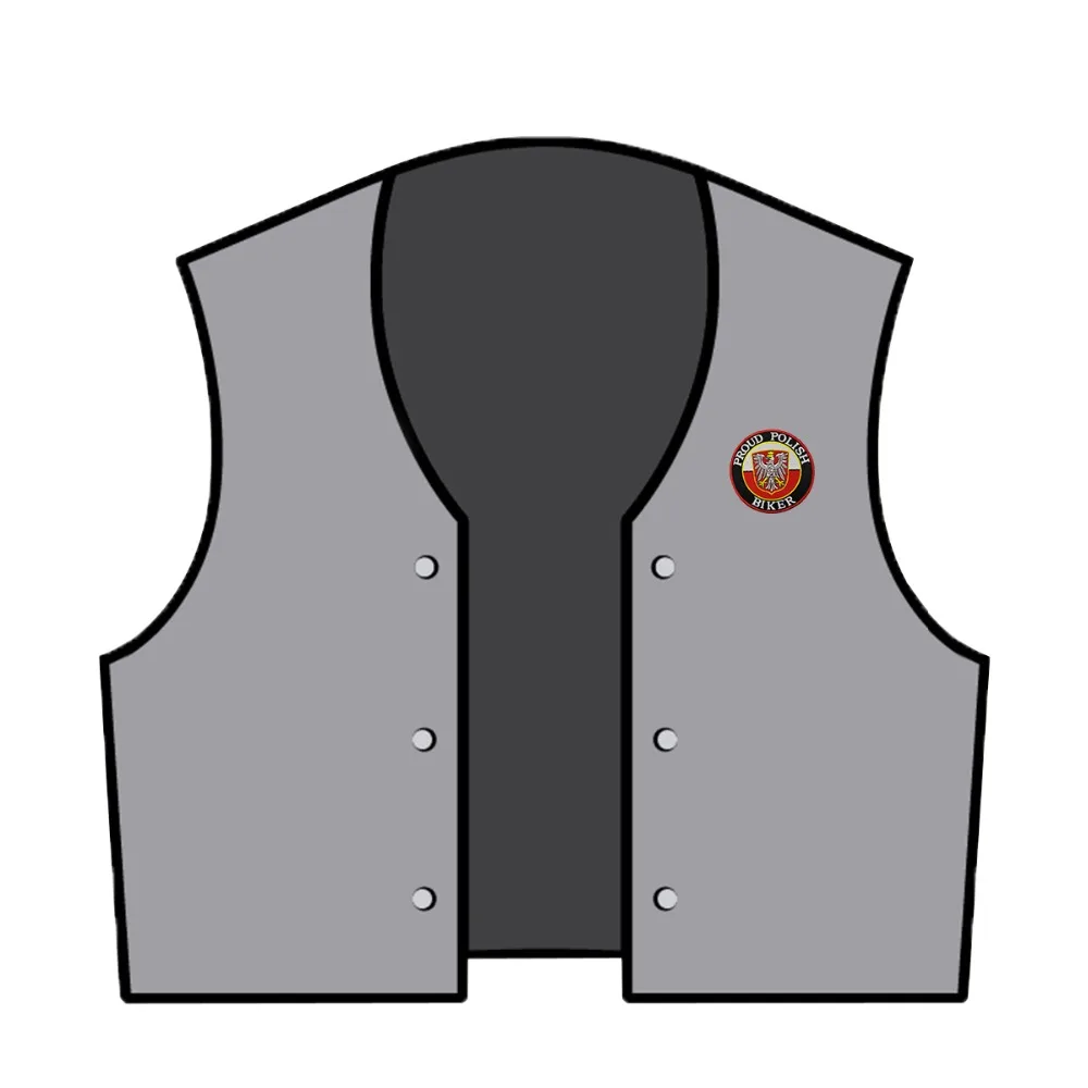 The National Emblem of Poland Proud Polish Customized Design Vest Patch Iron On Front Biker Patch DIY Free shipping for Jacket (4)