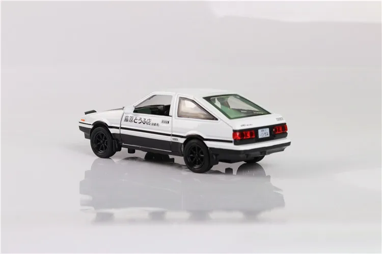 ZXZ 1:28 Toyota Trueno AE86 литая под давлением модель автомобиля оттягивающая назад Игрушечная модель автомобиля детская игрушка светящийся звук