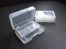 100 pcs/lot Clear Plastic Memory Card Case Holder for 4 SD 1 CF Card Storage Box Backpacker EDC Tool