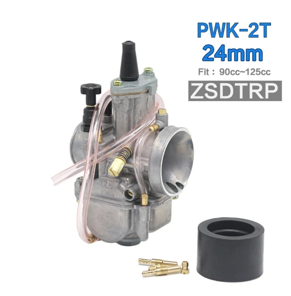 ZS MOTOS двигатель 2 T PWK КАРБЮРАТОР 2 T двигатель 21 24 26 28 30 32 34 мм карбюратор для Honda Yamaha гоночный мотор ATV - Цвет: 24MM