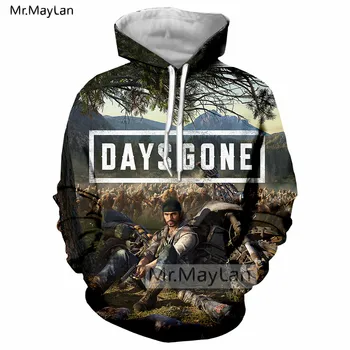 

Game Days Gone 3D Print Jacket Women/men Horror Zombies Streetwear Hoodies Mens Sweatshirts Spring Boy Clothes 5XL 6XL