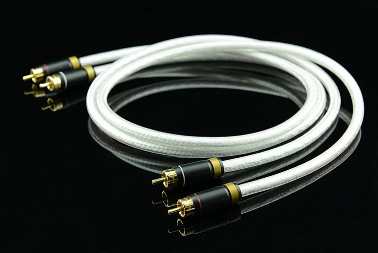 HiFi EXQUiS MPS M 4 6N OFC RCA сигнальный кабель для подключения Hi Fi аудио 2 сабвуфер|Кабели VGA|