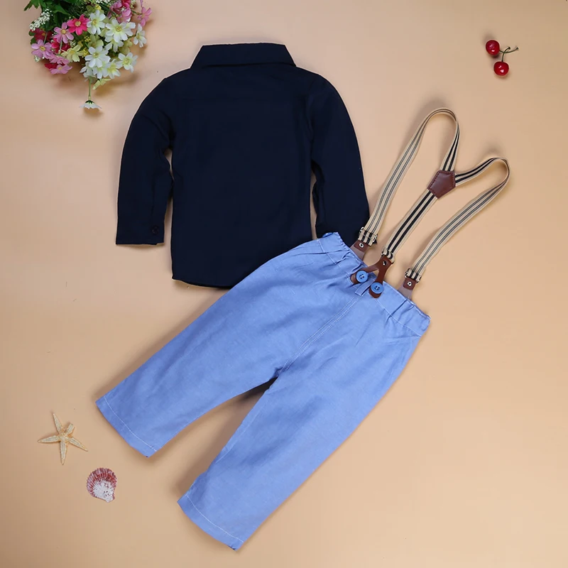 DT0234, комплект детской одежды, летний костюм джентльмена, блуза+ джинсы, комплект из 2 предметов, комплект одежды для мальчиков, одежда для малышей, Cocostar