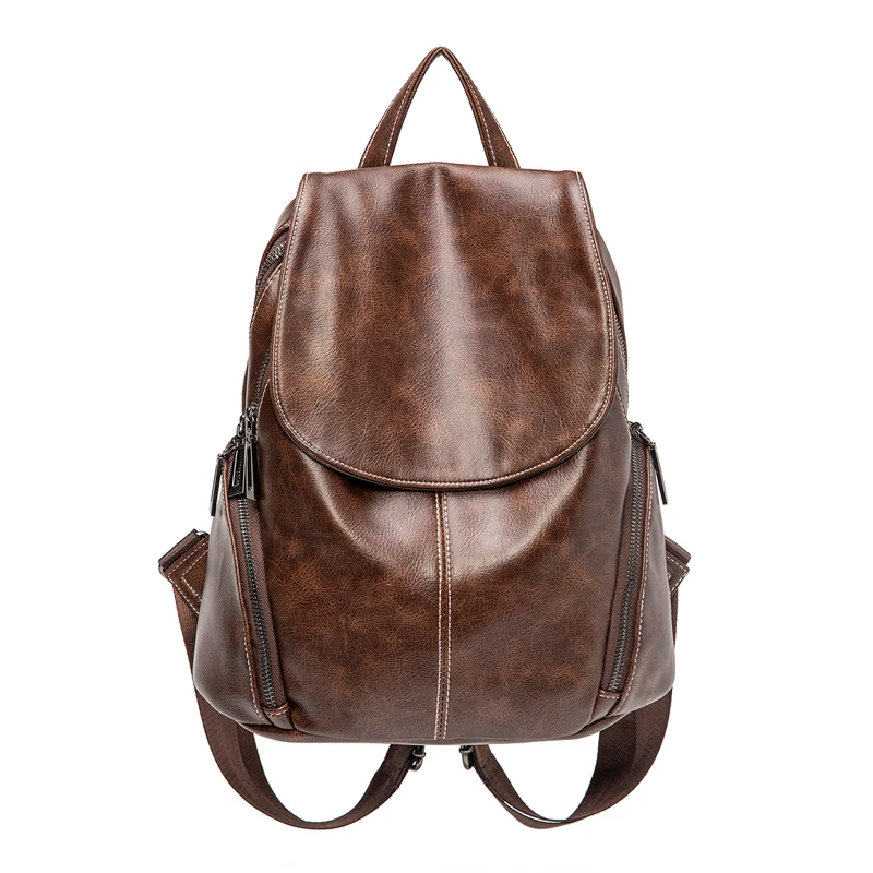 ZROM Women Waterproof Backpack High Quality Leather Backpacks for Teenage Girls Female School Fashion Shoulder Bag Backpacks