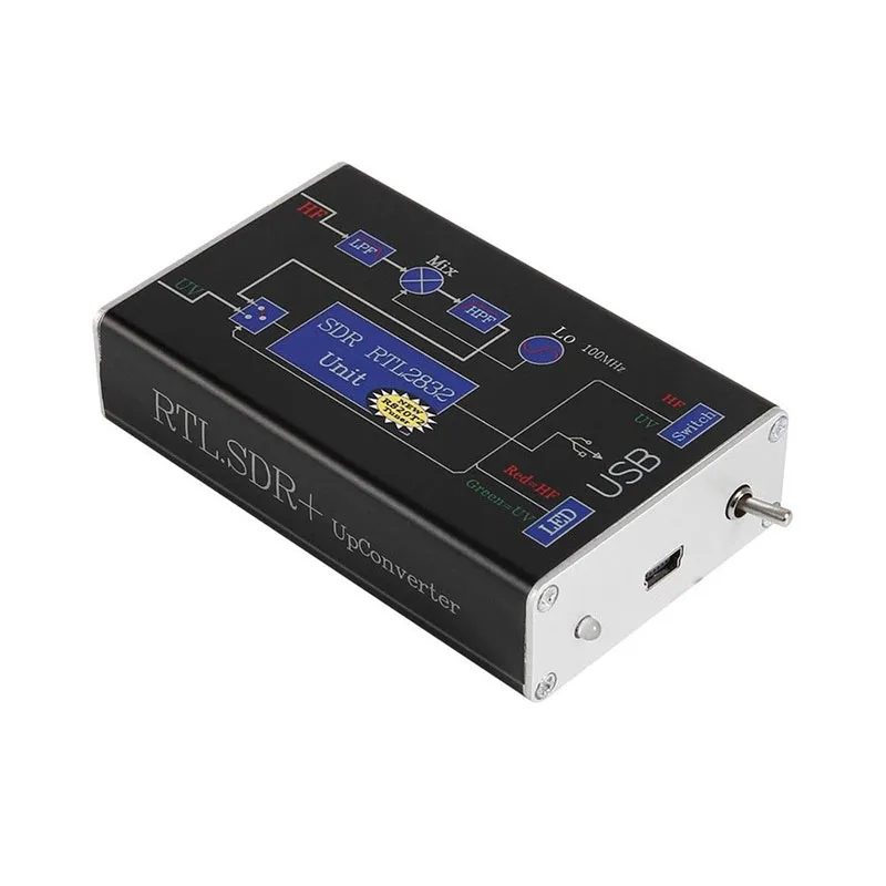 Широкодиапазонный конвертер RTL.SDR + Up 100 кГц 1 7 ГГц RTL2832U R820T CW FM DBM UV HF UHF VHF Radio Ham