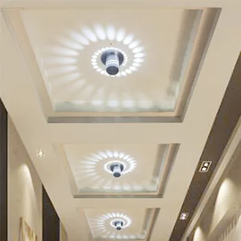 

LED Aluminum Spiral Wall Lamps 3W High Quality Wall Lights Corridor Wall Light Decoration For Home Bar Cafe Indoor Lighting
