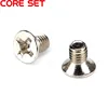 100Pcs/Lot M3 Flat Head Screws GB819 Nickel Plated Machine Countersunk Bolt Fastener Phillips Screw ► Photo 3/5