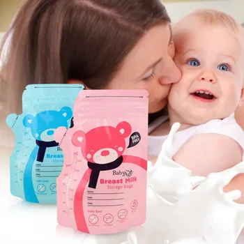 

30Pcs/Pack 250ml Safety Baby Food Storage Breast Milk Storage Bags Freezer Big armazenamento de leite almacenaje leche new