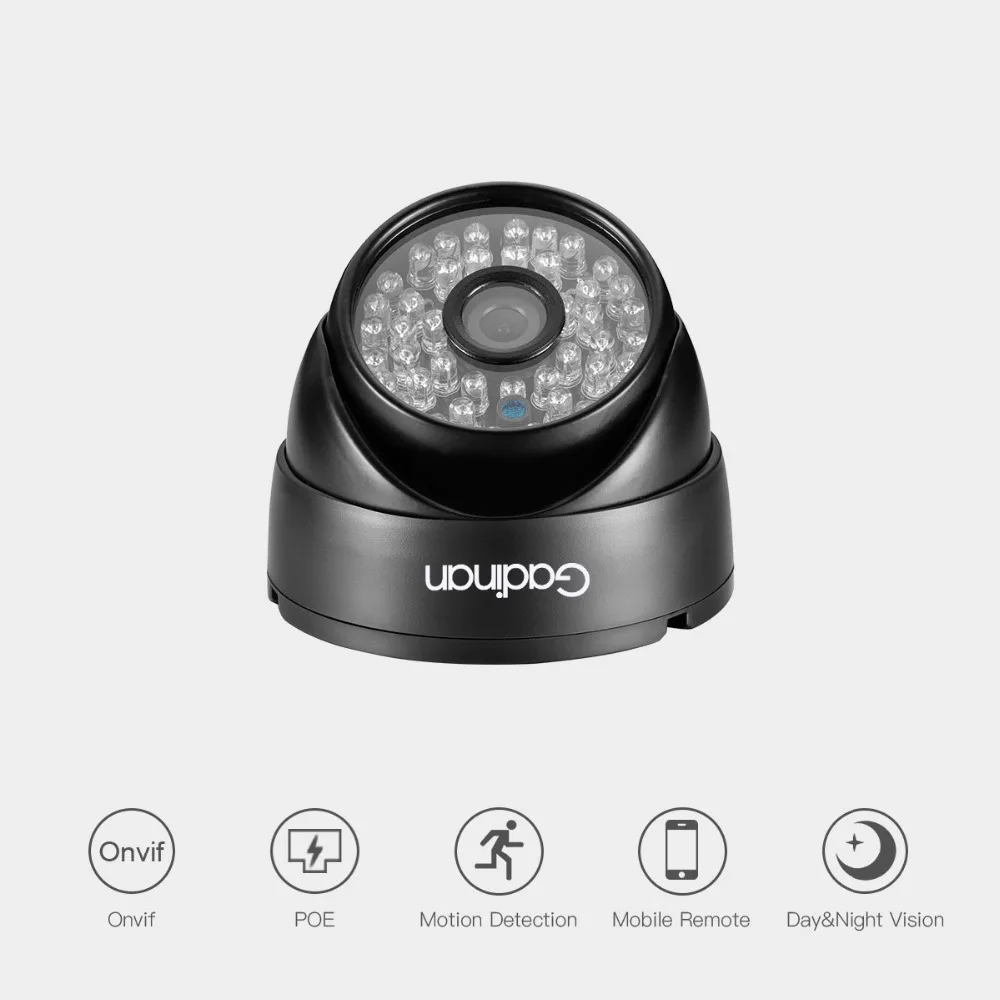 Купольная IP камера GADINAN Full HD 3MP 2304*1296 960P 720P POE 2 8 мм проводная уличная