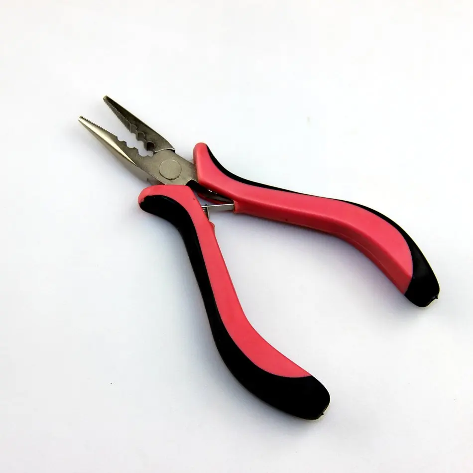 Hair Extensions Pliers Hair Extensions Tools Pink 3 Holes Stainless